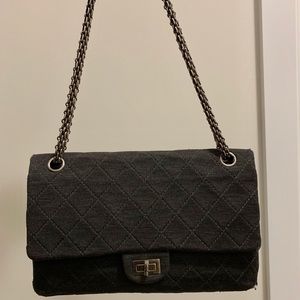 Preloved authentic Chanel Reissue 2.55 denim bag